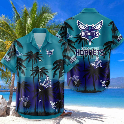 FINAL SALE - NEW CUSTOMIZED NBA27 CHO CHARLOTTE HORNETS UNISEX HAWAIIAN SHIRT & SHORTS SET