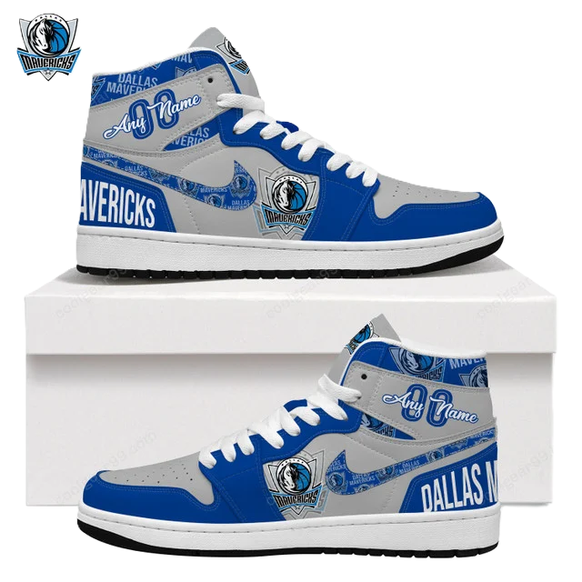 FINAL SALE - NEW CUSTOMIZED NBA18 DL MAVERICKS AIR JORDAN SNEAKERS