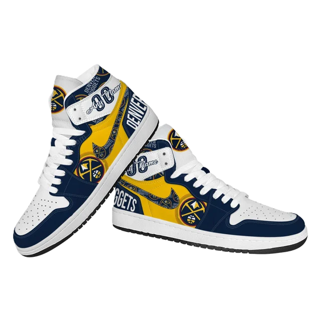 FINAL SALE - NEW CUSTOMIZED NBA08 DV NUGGETS AIR JORDAN SNEAKERS