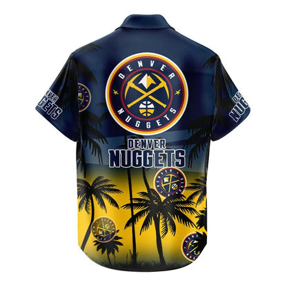 FINAL SALE - NEW CUSTOMIZED NBA08 DNU DENVER NUGGETS UNISEX HAWAIIAN SHIRT & SHORTS SET