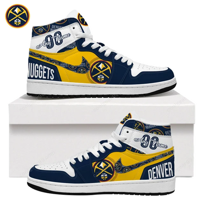 FINAL SALE - NEW CUSTOMIZED NBA08 DV NUGGETS AIR JORDAN SNEAKERS