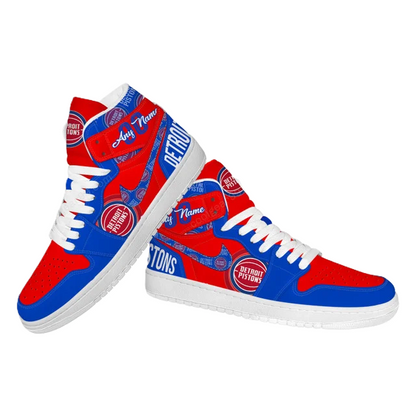 FINAL SALE - NEW CUSTOMIZED NBA14 DT PISTONS AIR JORDAN SNEAKERS