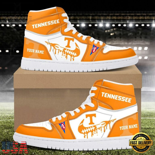 LIMITED EDITION - NEW CUSTOMIZED NCAA FBS01 TNV TN VOLUNTEERS AIR JORDAN SHOES