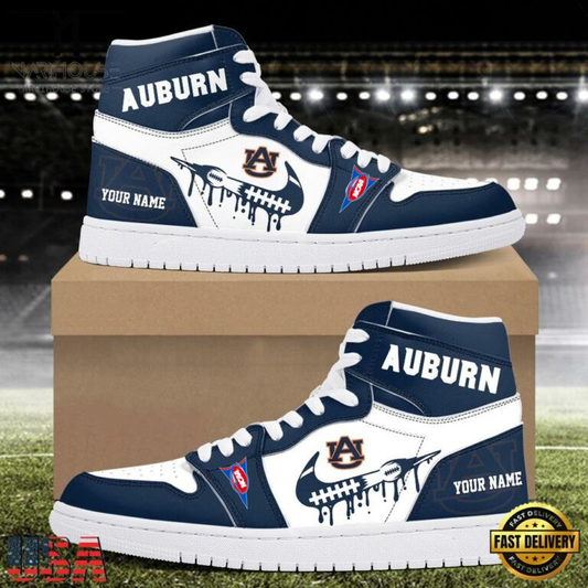 LIMITED EDITION - NEW CUSTOMIZED NCAA FBS13 ABT AB TIGERS AIR JORDAN SHOES