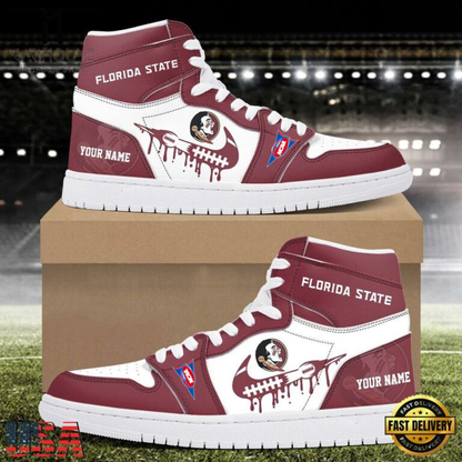 LIMITED EDITION - NEW CUSTOMIZED NCAA FBS21 FLS FL SEMINOLES AIR JORDAN SHOES