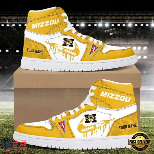 LIMITED EDITION - NEW CUSTOMIZED NCAA FBS26 MST MS TIGERS AIR JORDAN SHOES