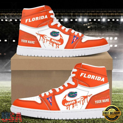 LIMITED EDITION - NEW CUSTOMIZED NCAA FBS30 FLG FL GATORS AIR JORDAN SHOES