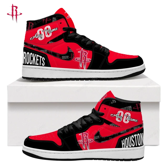 FINAL SALE - NEW CUSTOMIZED NBA07 HT ROCKETS AIR JORDAN SNEAKERS
