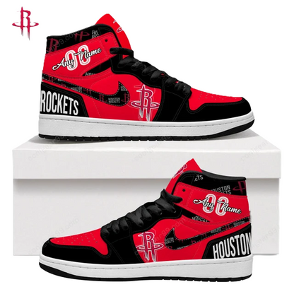 FINAL SALE - NEW CUSTOMIZED NBA07 HT ROCKETS AIR JORDAN SNEAKERS