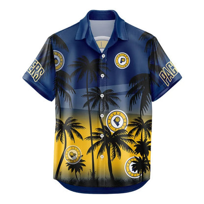 FINAL SALE - NEW CUSTOMIZED NBA06 IPA INDIANA PACERS UNISEX HAWAIIAN SHIRT & SHORTS SET