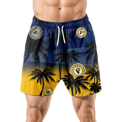 FINAL SALE - NEW CUSTOMIZED NBA06 IPA INDIANA PACERS UNISEX HAWAIIAN SHIRT & SHORTS SET