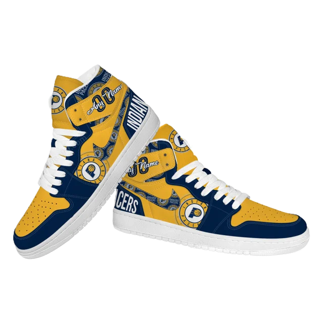FINAL SALE - NEW CUSTOMIZED NBA06 ID PACERS AIR JORDAN SNEAKERS