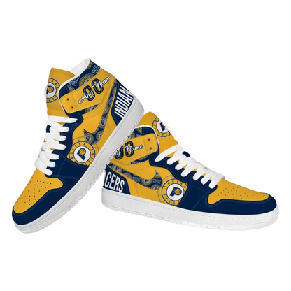 FINAL SALE - NEW CUSTOMIZED NBA06 ID PACERS AIR JORDAN SNEAKERS