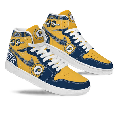 FINAL SALE - NEW CUSTOMIZED NBA06 ID PACERS AIR JORDAN SNEAKERS