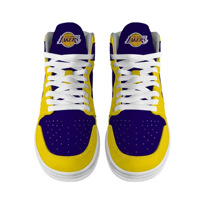 FINAL SALE - NEW CUSTOMIZED NBA09 LA LAKERS AIR JORDAN SNEAKERS