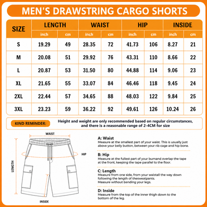[SPECIAL OFFER] NEW CUSTOMIZED NFL30 JSJ JACKSONVILLE JAGUARS MEN'S DRAWSTRING CARGO SHORTS