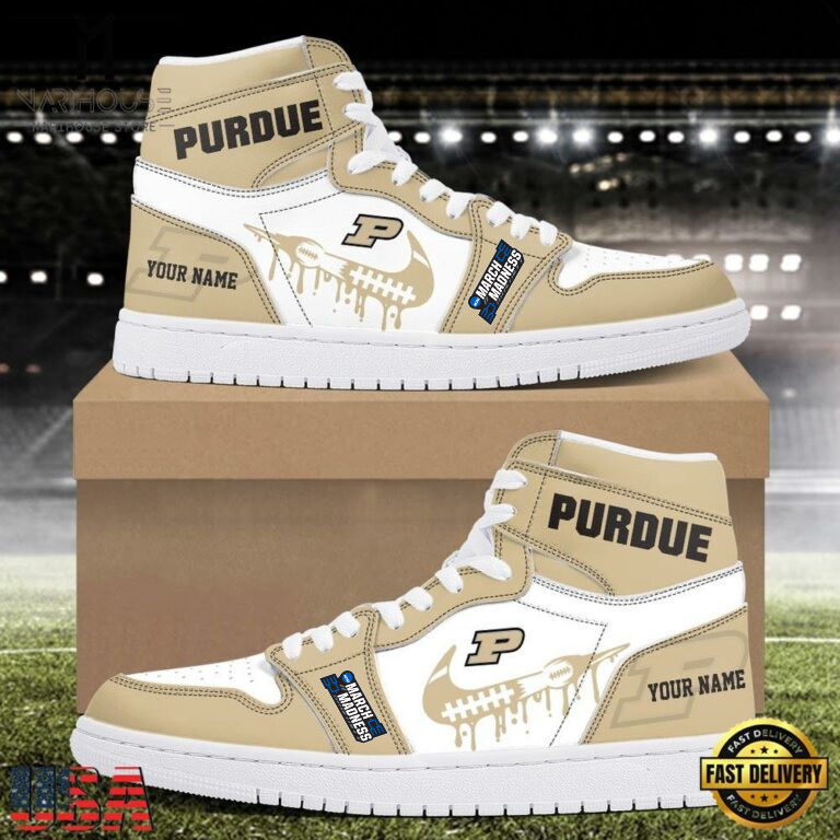 MEGA SALE - NEW CUSTOMIZED NCAA MAM20 PUB PU BOILERMAKERS AIR JORDAN SHOES