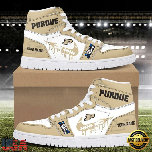 MEGA SALE - NEW CUSTOMIZED NCAA MAM20 PUB PU BOILERMAKERS AIR JORDAN SHOES
