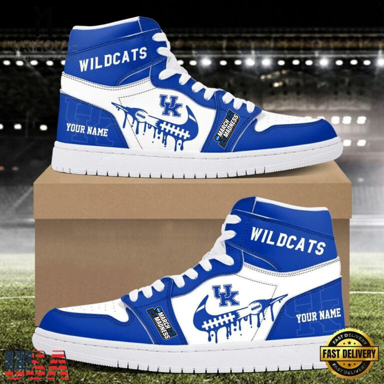 MEGA SALE - NEW CUSTOMIZED NCAA MAM22 KEW KE WILDCATS AIR JORDAN SHOES