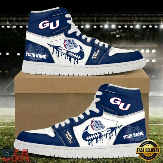 MEGA SALE - NEW CUSTOMIZED NCAA MAM27 GOB GO BULLDOGS AIR JORDAN SHOES