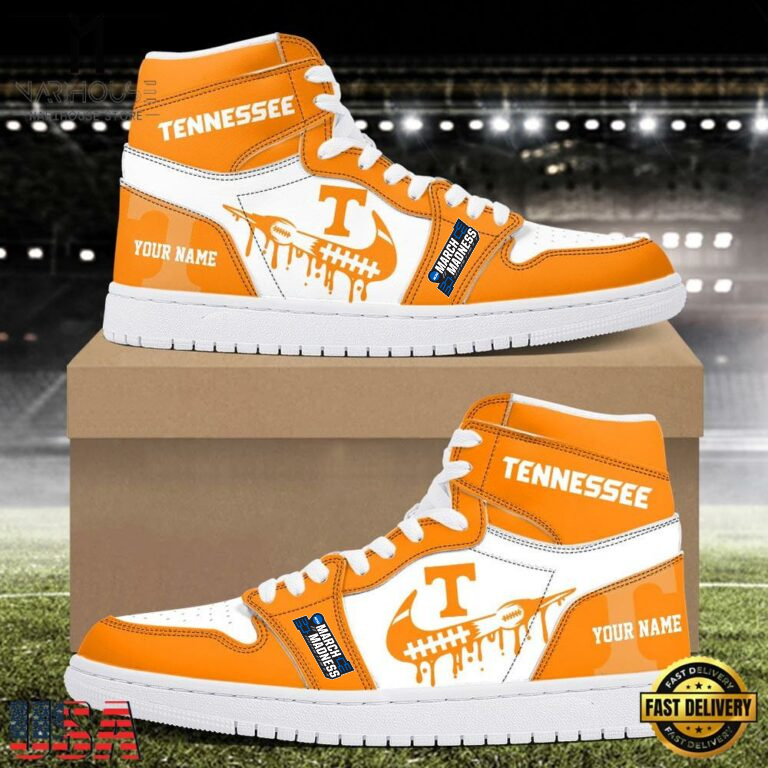 MEGA SALE - NEW CUSTOMIZED NCAA MAM28 TNV TN VOLUNTEERS AIR JORDAN SHOES