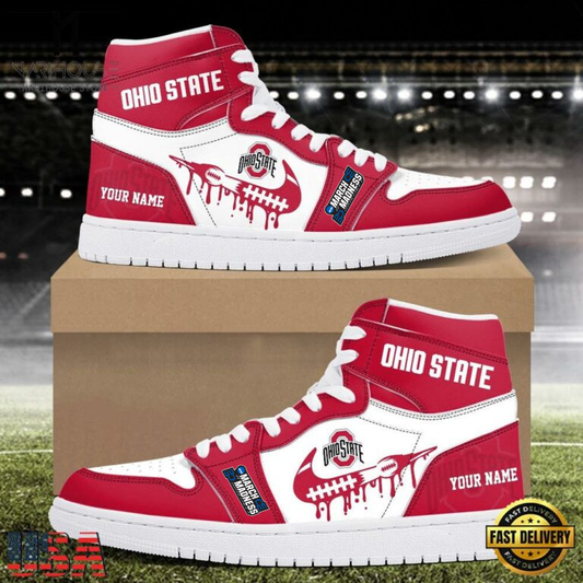 MEGA SALE - NEW CUSTOMIZED NCAA MAM30 OSB OS BUCKEYES AIR JORDAN SHOES