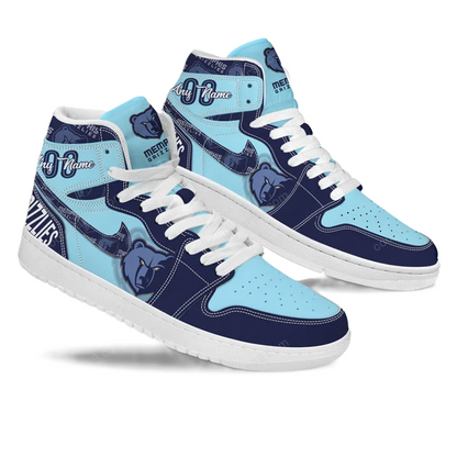FINAL SALE - NEW CUSTOMIZED NBA13 ME GRIZZLIES AIR JORDAN SNEAKERS