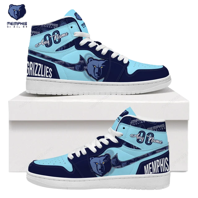 FINAL SALE - NEW CUSTOMIZED NBA13 ME GRIZZLIES AIR JORDAN SNEAKERS