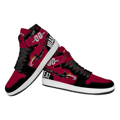FINAL SALE - NEW CUSTOMIZED NBA20 MI HEAT AIR JORDAN SNEAKERS