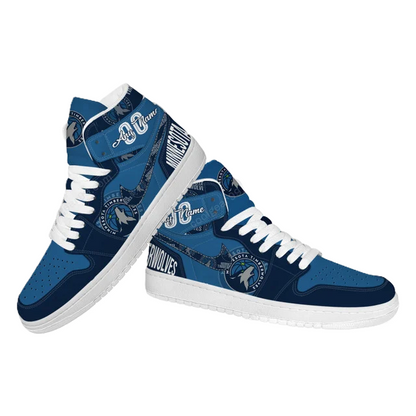 FINAL SALE - NEW CUSTOMIZED NBA05 MN TIMBERWOLVES AIR JORDAN SNEAKERS