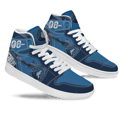 FINAL SALE - NEW CUSTOMIZED NBA05 MN TIMBERWOLVES AIR JORDAN SNEAKERS