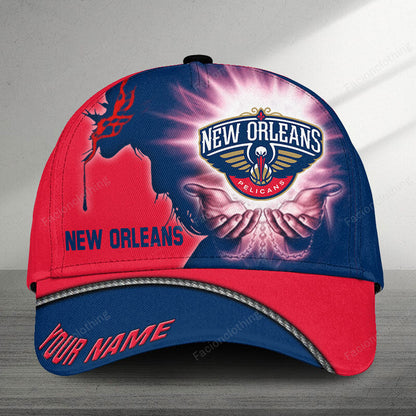 FINAL SALE - NEW CUSTOMIZED NBA30 NOP NEW ORLEANS PELICANS CLASSIC CAP