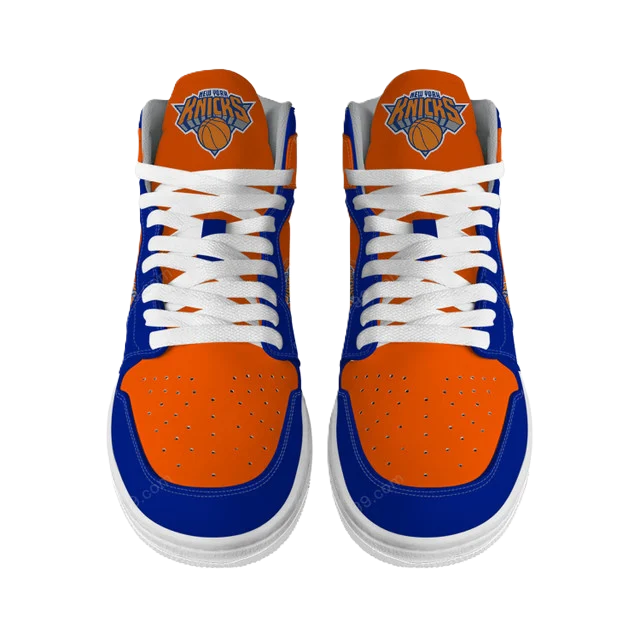 FINAL SALE - NEW CUSTOMIZED NBA04 NY KNICKS AIR JORDAN SNEAKERS