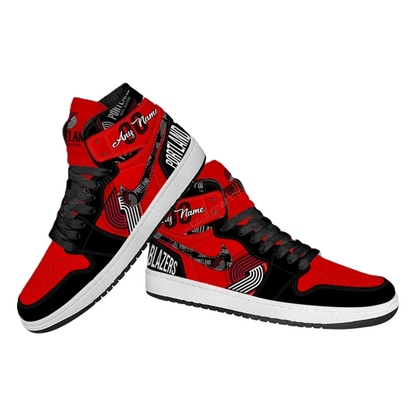 FINAL SALE - NEW CUSTOMIZED NBA22 PT BLAZERS AIR JORDAN SNEAKERS
