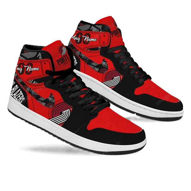 FINAL SALE - NEW CUSTOMIZED NBA22 PT BLAZERS AIR JORDAN SNEAKERS
