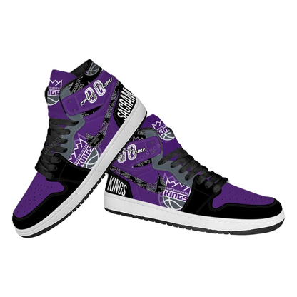 FINAL SALE - NEW CUSTOMIZED NBA16 SC KINGS AIR JORDAN SNEAKERS