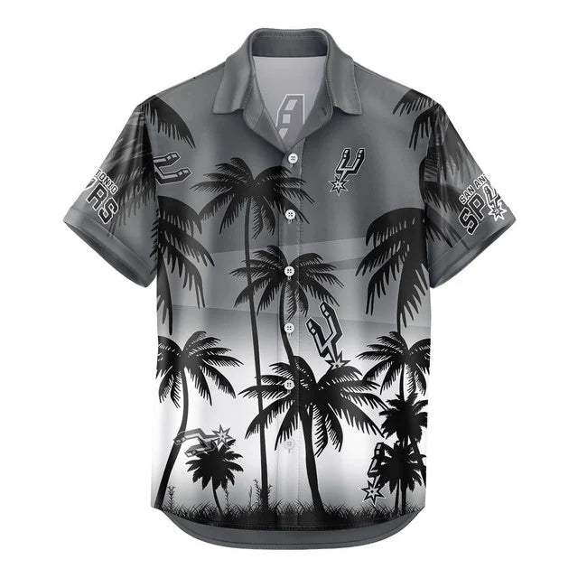 FINAL SALE - NEW CUSTOMIZED NBA23 SAS SAN ANTONIO SPURS UNISEX HAWAIIAN SHIRT & SHORTS SET
