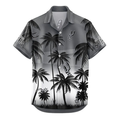 FINAL SALE - NEW CUSTOMIZED NBA23 SAS SAN ANTONIO SPURS UNISEX HAWAIIAN SHIRT & SHORTS SET