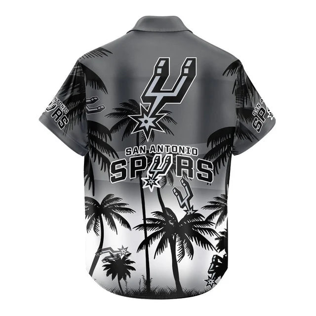 FINAL SALE - NEW CUSTOMIZED NBA23 SAS SAN ANTONIO SPURS UNISEX HAWAIIAN SHIRT & SHORTS SET