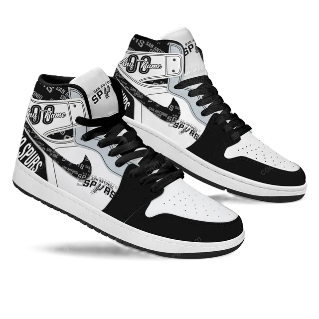 FINAL SALE - NEW CUSTOMIZED NBA23 SA SPURS AIR JORDAN SNEAKERS