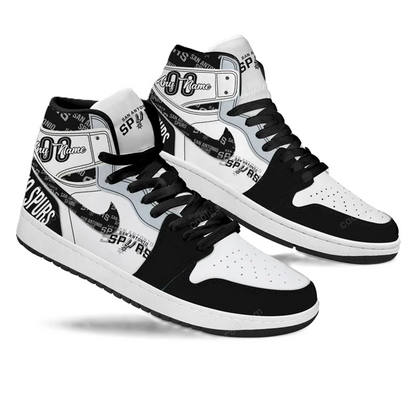 FINAL SALE - NEW CUSTOMIZED NBA23 SA SPURS AIR JORDAN SNEAKERS
