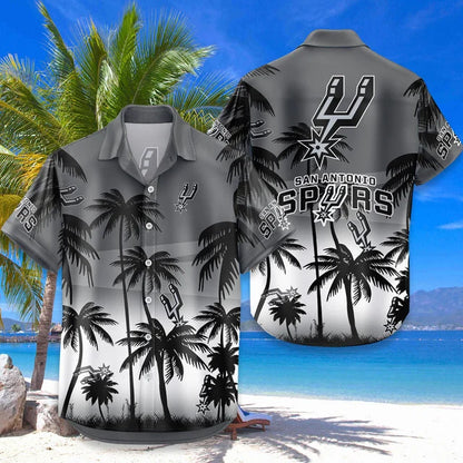 FINAL SALE - NEW CUSTOMIZED NBA23 SAS SAN ANTONIO SPURS UNISEX HAWAIIAN SHIRT & SHORTS SET