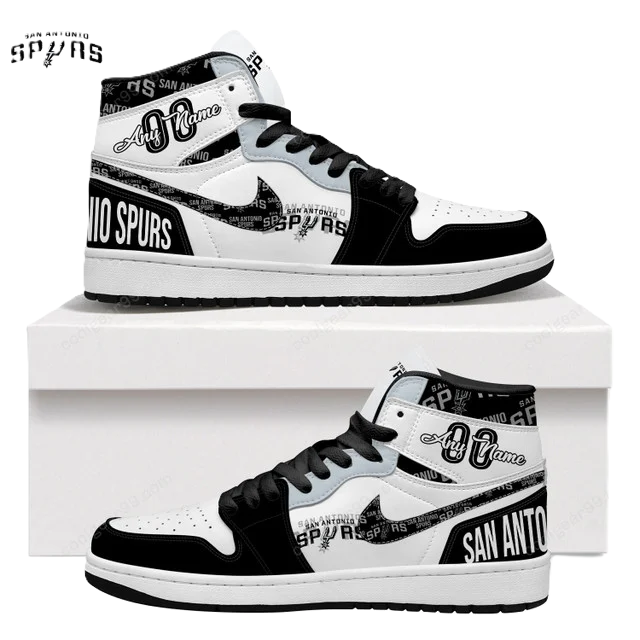 FINAL SALE - NEW CUSTOMIZED NBA23 SA SPURS AIR JORDAN SNEAKERS