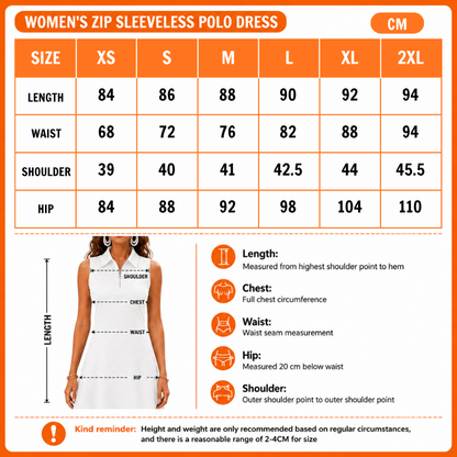 LIMITED EDITION - NEW CUSTOMIZED NHL10 WCP WASHINGTON CAPITALS WOMEN'S ZIP SLEEVELESS POLO DRESS
