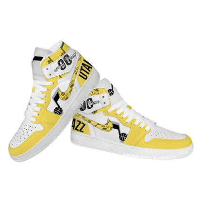 FINAL SALE - NEW CUSTOMIZED NBA29 UT JAZZ AIR JORDAN SNEAKERS