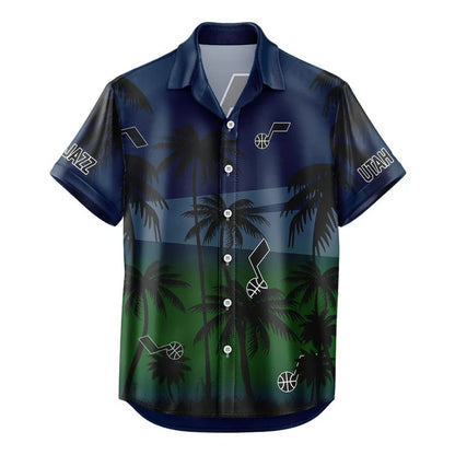 FINAL SALE - NEW CUSTOMIZED NBA29 UJZ UTAH JAZZ UNISEX HAWAIIAN SHIRT & SHORTS SET