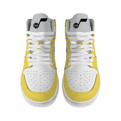 FINAL SALE - NEW CUSTOMIZED NBA29 UT JAZZ AIR JORDAN SNEAKERS