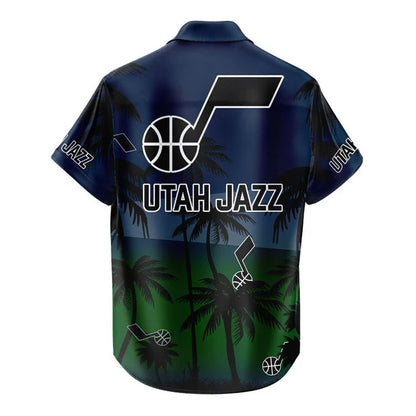 FINAL SALE - NEW CUSTOMIZED NBA29 UJZ UTAH JAZZ UNISEX HAWAIIAN SHIRT & SHORTS SET