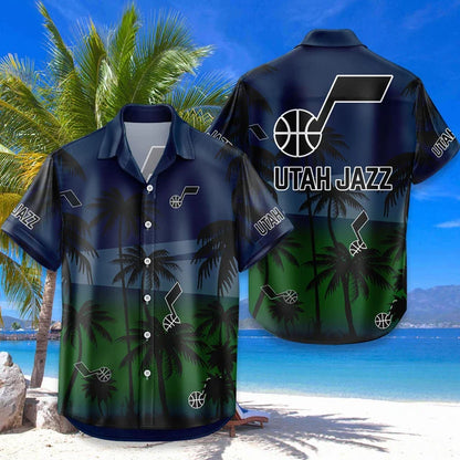 FINAL SALE - NEW CUSTOMIZED NBA29 UJZ UTAH JAZZ UNISEX HAWAIIAN SHIRT & SHORTS SET