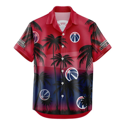 FINAL SALE - NEW CUSTOMIZED NBA28 WWI WASHINGTON WIZARDS UNISEX HAWAIIAN SHIRT & SHORTS SET